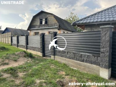 Забор жалюзи ромб фото