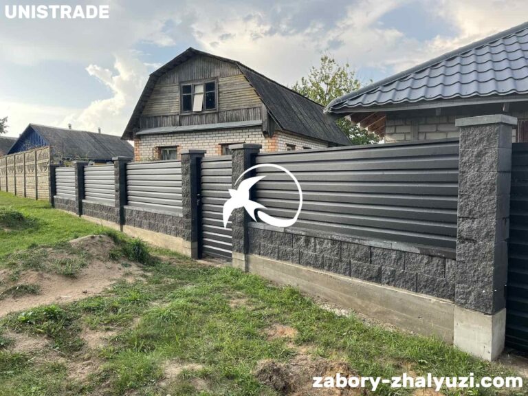 Забор жалюзи ромб фото
