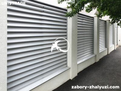 Забор жалюзи z-образный фото